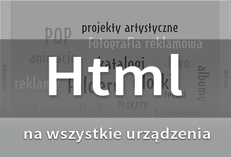 przykłady projektów reklamowych w wersji html