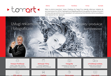 screenshot pierwszej strony www.tomart-tb.pl