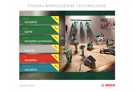 zdjęcie pierwszej strony nowości o narzedziach Bosch