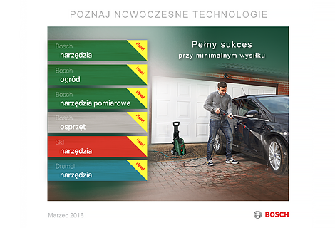 zdjęcie pierwszej strony nowości o narzedziach Bosch